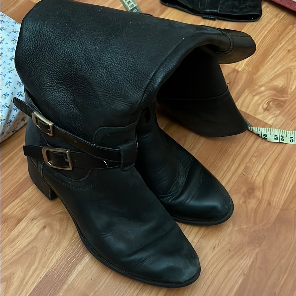 Franco Sarto Women's Black Leather Boots